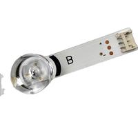 Lumière LED en bande, longueur 1240 mm, 11 perles LED par bande, tension 6 V, compatible avec les téléviseurs 60 pouces, contient 12 pièces
