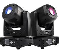 Lumière LED Moving Head, prisme à 6 facettes, contrôle DMX, 2pcs 100w, prise EU