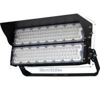 Lumière LED pour stade, design étanche, efficacité énergétique, 480W