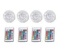 Lumière LED Submersible - TAM - 4pcs - Étanche - Télécommande - RGB 16 Couleurs