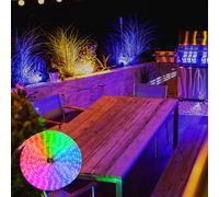 Tuyau lumineux LED éclairage extérieur jardin terrasse chemin transparent longueur 6 m