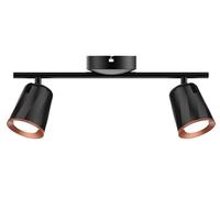 Lumière Murale LED 10W 2 Voies, 3000K, 1080lm, IP20, Noir - VT-812 218255