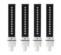Lumière noire UV LED Remplacement 9W UV lampe à LED Tube ampoule Nail Art sèche photothérapie Gel polymérisation lumière Machine Source 365 + 405nm(12LED 4pcs_1)