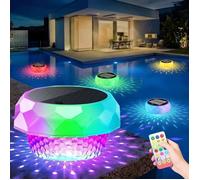 Lumiere Piscine RGB LED avec Télécommande, Lampe Flottante Piscine avec Plusieurs Modes Lumiere
