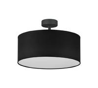 Lumiere plafonnier cylindrique Rondo - Noir
