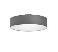 Lumiere Plafonnier cylindrique tissu - Gris