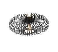 Lumiere Plafonnier rond Johann - Noir