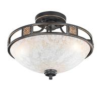 Lumiere Plafonnier rond métal - Cuivre