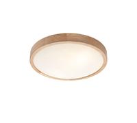 Lumiere Plafonnier rond verre - Chêne