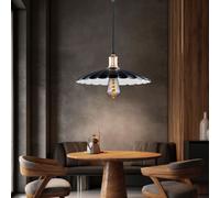 Lumière pour Salle à Manger Lampe Suspendue Lustre Salon or Noir Blanc Rétro E27