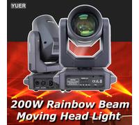 Lumière principale mobile LED 200W faisceau + Spot + 18 prismes rotatifs + arc-en-ciel 12 Gobo 8 effets de couleur Dj Dmx effet de lumière de scène barre Disco