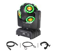 Lumière principale mobile, LED RGBW 4 en 1 boule à effet de faisceau, lumières DJ avec son activé pour fête DJ de mariage et Live House
