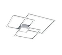 Lumiere semi-plafonnier LED carré - Argent