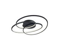 Lumiere semi-plafonnier LED noir
