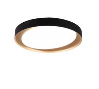 Lumiere Semi-plafonnier LED rond - Noir
