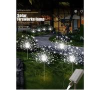 Lumière solaire d'extérieur à feux d'artifice - 320/240 perles LED, lumière de cour 8 modes, lumière de paysage de festival d'extérieur étanche, lumière d'explosion d'étoiles DIY (60/150/240/360 LED),
