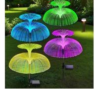 Lumiere Solaire Exterieur 4 Pcs,Jardin Lumiere Solaire Decorative,Lumière Solaire Exterieur pour Jardin Deco Lampe
