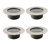 Lumière solaire extérieure - PZCC - Modèle PZCC - Pack 4 spots - 3 LED par spot - IP65 - Batterie Ni-MH 600mAh