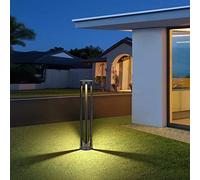 Lumière solaire LED pelouse étanche pilier lampe extérieure simple maison cour super lumineuse nouvelle campagne colonne lumières colonne maison éclairage décoratif lampe murale connexion électrique