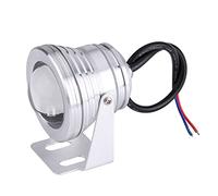 Lumière sous-Marine, Lampe Marine d'aquarium d'étang imperméable de Y ht Marin de Bateau 10W 12V RVB LED(Silvery White) estanque Luz Underwater Pond Light+underwater pond light underwater pond light