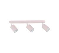 Spot pour plafond Livia, rose, 52 cm, à 3 lampes, métal, GU10 Livia TK Lighting, dimmable, violet / rose, Chambre d'enfant, Métal, Projecteur halogène