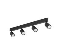 Lumiere Spot plafond 4 lampes - Noir