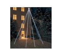VIDAXL Sapin LED 1300 LED blanc froid 8 m