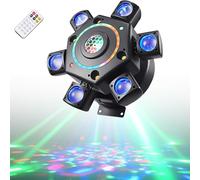 Lumières de fête disco,for les fêtes,les clubs de scène | Lumières DJ à tête mobile avec télécommande activée par le son DMX512