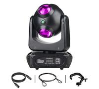 Lumières de fête DJ, lampe à tête mobile 100 W avec lumière de balayage à effet de faisceau, lumières DJ rotatives infinies avec son activé pour fête DJ de mariage et Live House
