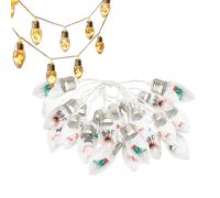 Lumières de Noël 3 m à Ampoules LED | Décorations Lumineuses de Noël pour Décoration Fêtes Intérieur Extérieur Portail Patio Mariage