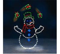 Lumières de noël bonhomme de neige LED, décorations d'extérieur, Statues d'extérieur, décorations de jardin