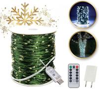 Lumières de Noël extérieures 1000 LED 100m blanc froid pour la décoration LAMP35B