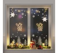 vidaXL Lumières de Noël silhouette du Père Noël 2 pcs 35 LED