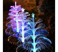 Lumières de pelouse extérieures à énergie solaire, lumières de jardin LED, lumières décoratives d'arbre de Noël IP65 étanches, lumières de Noël solaires en forme de méduse, lumières de fête 2/5 couche