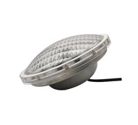 Lumières de piscine pour piscine creusée Lampe de piscine LED intégrée en acier inoxydable, lampe remplaçable, tasse PAR56, tasse de lampe colorée, télécommande RGB Lumières de piscine à LED(Warm whit