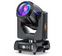 Lumières de scène - JAJALUYA 380W Beam Lyre - Jeux de Lumiere DJ Professionnel - Noir et Bleu