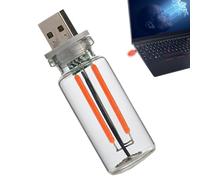 Lumières de voiture intérieur rétro, rétro USB Night Light Touch Control, Interface automobile charge lampes de nuit, USB voiture lumière avec design unique de bouteille pour