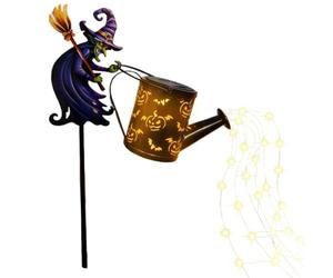 Lumières d'Halloween à énergie solaire, chemin de sorcière en métal