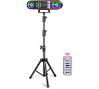 Lumières DJ avec effets multiples - Effets d'éclairage 5-en-1 - Activation par le son - Télécommande incluse