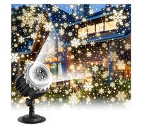 Lumières du projecteur 1pc projecteur de noël lumières en Plein air, Mise à Niveau 9W LED Flocon de Neige projecteur lumières, étanche décorations de noël éclairage