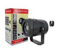 Lumières du projecteur Lumières de fête de noël projecteur de Flocon de nei LED STA lumière rotative Motif de noël éclaira de Vacances en Plein air décor de Jardin(1PCS Card)
