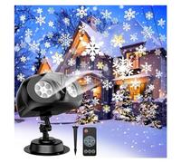 Lumières du projecteur Lumières de projecteur de Chutes de Neige de Noël, Lampe de Projection de Flocon de Neige LED Dynamique de Paysage extérieur en Forme de Hibou for Le Nouvel an