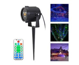 Lumières du projecteur Projecteur d'extérieur avec télécommande IP65, Ciel étoilé, lumière de pelouse, for noël, DJ, fête, Maison, Jardin, scène, Spectacle, Lampes de Paysage