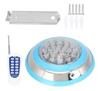 Lumières LED étanches, 24W AC 12V 24LED Lumière sous-Marine Télécommande Éclairage de Piscine étanche pour sous-Marin, Paysage, Ja