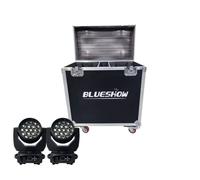 Lumières LED Moving Head, 19x15W RGBW, installation autonome, SEULEMENT 1 boîtier dual, prise EU