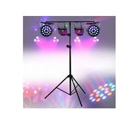 Lumières soirées 4 jeux compacts et puissants, 1 Portique robuste - PA DJ SONO MIX LED Soirée anniversaire mariage, Bar Disco