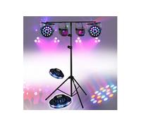 Lumières soirées 6 jeux compacts et puissants, 1 Portique robuste - PA DJ SONO MIX LED Soirée anniversaire mariage, Bar Disco