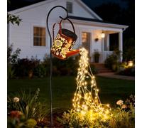 Lumières solaires jardin extérieur tournesol jardins lumière, jardinage cadeaux, Mon solaire arrosage peut lanterne pour jardin, patio, cour, chemin lanterne plante décoration