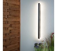 LUMILED Applique murale extérieure 30W Moderne 230V 4000 K blanc neutre Applique murale extérieure Acier inoxydable Plastique noir IP65 étanche Extérieur