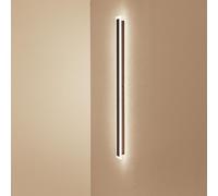 LUMILED LED Applique murale extérieure Noir 100cm 30W 4000K Blanc neutre IP65 Applique murale étanche Moderne Eclairage extérieur Mur de la maison Façade du jardin Entrée Terrasses Balcon 230V